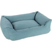 Produktbild von Flamingo Hundebett und Katzenbett Valeco Blau 100 x 80 x 30 cm mit abnehmbarem Bezug und rutschfestem Boden