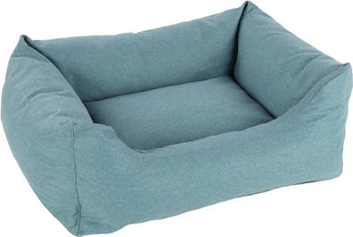 Flamingo Hundebett und Katzenbett Valeco Blau Rechteckig 80 x 67 x 28 cm mit abnehmbarem Bezug und rutschfestem Boden – Bild 1 von 3