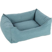 Produktbild von Flamingo Hundebett und Katzenbett Valeco Blau Rechteckig 80 x 67 x 28 cm mit abnehmbarem Bezug und rutschfestem Boden