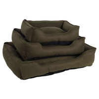 Produktbild von Flamingo Hundebett und Katzenbett Zoran XXL aus Plüsch Grün 80 x 67 x 22 cm