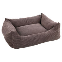 Produktbild von Flamingo Hundebett Velutto rechteckig braun 100 x 80 x 25 cm