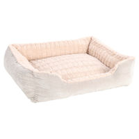 Produktbild von Flamingo Hundebett Verona rechteckig beige Plüsch 80 x 67 x 22 cm