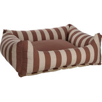 Produktbild von Flamingo Hundebett Zahia Mokka & Weiß 100 x 80 x 25 cm