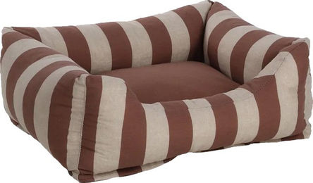 Flamingo Hundebett Zahia Mokka & Weiß 65 x 50 x 20 cm – Bild 1 von 1