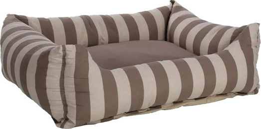 Flamingo Hundebett Zahia Taupe und Weiß 100 x 80 x 25 cm – Bild 1 von 1