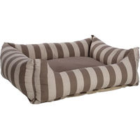 Produktbild von Flamingo Hundebett Zahia Taupe und Weiß 100 x 80 x 25 cm