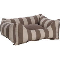 Produktbild von Flamingo Hundebett Zahia Taupe und Weiß 65 x 50 x 20 cm