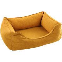 Produktbild von Flamingo Hundebett Ziva Rechteckig mit Reissverschluss Ockergelb 65x50x20cm