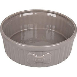 Produktbild von Flamingo Hundefutternapf Mabel aus Keramik in Taupe 20,5 cm 1510 ml - 1,51 l