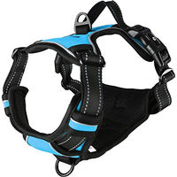 Produktbild von Flamingo Hundegeschirr Balou Blau aus Nylon Größe M für mittelgroße Hunde