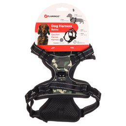 Flamingo Hundegeschirr Balou Jungle Camouflage aus Nylon Größe S für kleine Hunde – Bild 1 von 6