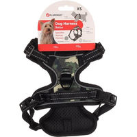 Produktbild von Flamingo Hundegeschirr Balou Jungle Camouflage XS für kleine Hunde und Welpen aus Nylon