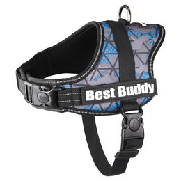 Flamingo Hundegeschirr Best Buddy Pluto Blau Camouflage Grid Nylon Größe XL – Bild 1 von 2