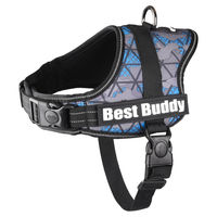 Produktbild von Flamingo Hundegeschirr Best Buddy Pluto Blau Camouflage Grid Nylon Größe XXL