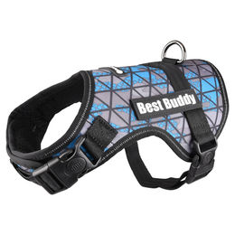 Flamingo Hundegeschirr Best Buddy Uranus Blau Camouflage Grid aus Nylon Größe M – Bild 1 von 2