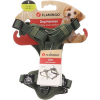Produktbild von Flamingo Hundegeschirr Cami Grün Nylon Größe S