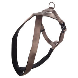 Produktbild von Flamingo Hundegeschirr Cross Abbi aus Nylon in Taupe Beige Größe XXXL
