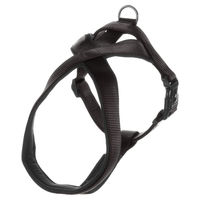 Produktbild von Flamingo Hundegeschirr Cross Abbi Schwarz Baumwolle Größe S