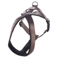 Produktbild von Flamingo Hundegeschirr Cross Abbi Taupe Beige Größe S