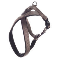 Produktbild von Flamingo Hundegeschirr Cross Abbi Taupe Beige Nylon Größe XXS