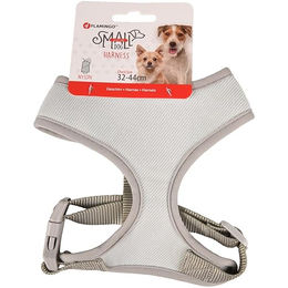 Produktbild von Flamingo Hundegeschirr für Welpen und kleine Hunde Grün Größe S aus Nylon mit verstellbarem Halsumfang 24 cm und Körperumfang 32 bis 44 cm