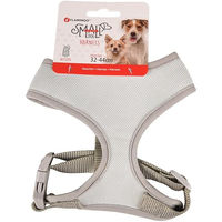 Produktbild von Flamingo Hundegeschirr für Welpen und kleine Hunde Grün Größe S aus Nylon mit verstellbarem Halsumfang 24 cm und Körperumfang 32 bis 44 cm