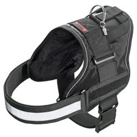 Produktbild von Flamingo Hundegeschirr Titan Schwarz XXL aus Nylon wasserabweisend 80-100 cm