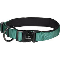 Produktbild von Flamingo Hundehalsband Abbi aus Nylon in Dunkelgrün Größe L