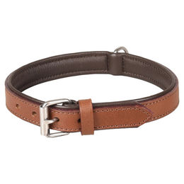 Produktbild von Flamingo Hundehalsband Arizona aus Leder braun 36-42 cm 23 mm