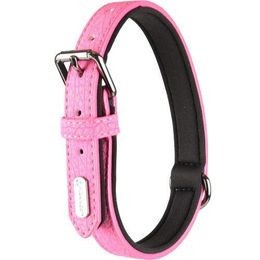 Flamingo Hundehalsband aus Kunstleder Rosa XXS 15/20 cm 10 mm – Bild 1 von 5