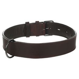 Flamingo Hundehalsband Denver braun gepolstert und breit XXL – Bild 1 von 2
