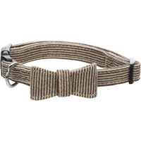 Produktbild von Flamingo Hundehalsband Herbert aus Nylon mit Schleife Hellbraun Größe S