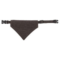 Produktbild von Flamingo Hundehalsband Herbert mit Bandana aus Nylon Dunkelbraun Größe XS