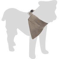 Produktbild von Flamingo Hundehalsband Herbert mit Bandana aus Nylon in Hellbraun Größe S