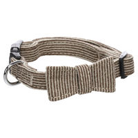 Produktbild von Flamingo Hundehalsband Herbert mit Schleife aus Nylon Hellbraun XS