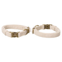 Produktbild von Flamingo Hundehalsband Janka Beige Nylon wasserabweisend Größe S
