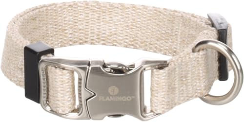 Flamingo Hundehalsband Lago beige XS 15mm stufenlos verstellbar – Bild 1 von 4