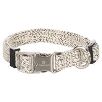 Produktbild von Flamingo Hundehalsband Lago weiß/schwarz Größe S 1,5 cm Breite - 1 Stk.