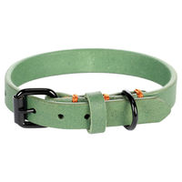 Produktbild von Flamingo Hundehalsband Leano Leder Grün XS/S 24-30 cm 15 mm