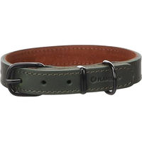 Produktbild von Flamingo Hundehalsband Montana aus Leder in Grün Größe M