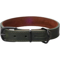 Produktbild von Flamingo Hundehalsband Montana Leder Grün Größe L