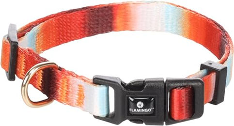Flamingo Hundehalsband Naja Bunt XS aus Nylon stufenlos verstellbar – Bild 1 von 6