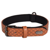 Produktbild von Flamingo Hundehalsband Patti aus Kunstleder braun 38-48 cm 25 mm