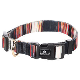 Flamingo Hundehalsband Tabor bunt aus Nylon Größe M stufenlos verstellbar – Bild 1 von 5