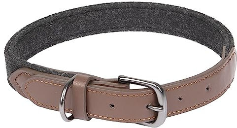Flamingo Hundehalsband Yura Schwarz/Braun aus Nylon Größe L 43-53 cm 25 mm – Bild 1 von 3