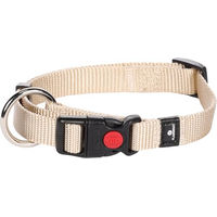 Produktbild von Flamingo Hundehalsband Ziggi Beige S 30-45cm aus Nylon mit Zugentlastung und Sicherheitsschloss