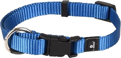 Produktbild von Flamingo Hundehalsband Ziggi Blau Nylon XS 20-35cm mit Zugentlastung - 1 Stk.