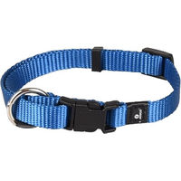 Produktbild von Flamingo Hundehalsband Ziggi Blau Nylon XS 20-35cm mit Zugentlastung - 1 Stk.