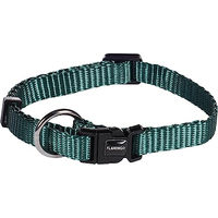 Produktbild von Flamingo Hundehalsband Ziggi Dunkelgrün XS für Welpen mit Zugentlastung