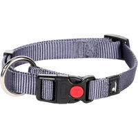 Produktbild von Flamingo Hundehalsband Ziggi Granitblau Größe S 30-45cm mit Zugentlastung und Sicherheitsschloss